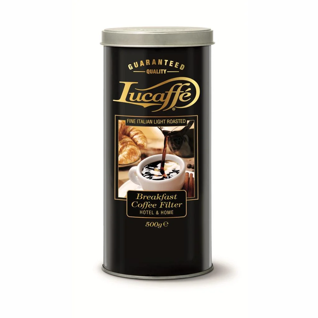 Кофе Lucaffe 500г Breakfast Coffee молотый, мет.банка *6шт