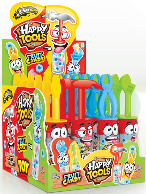 Игрушка Веселые Инструменты с драже внутри (Happy Tools), 24шт Johny Bee