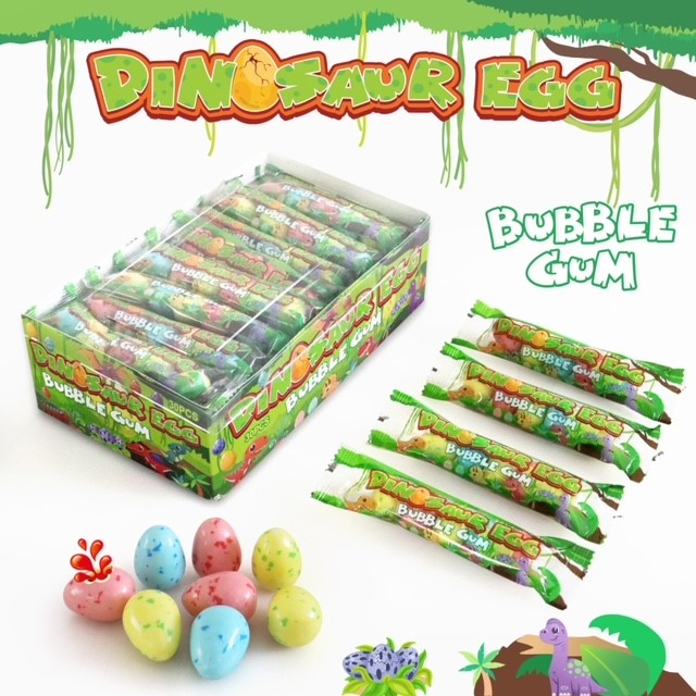 Жев.резинка (брусок) "Dinosaur egg bubble gum" PFSF01346 6*200*4,5гр.