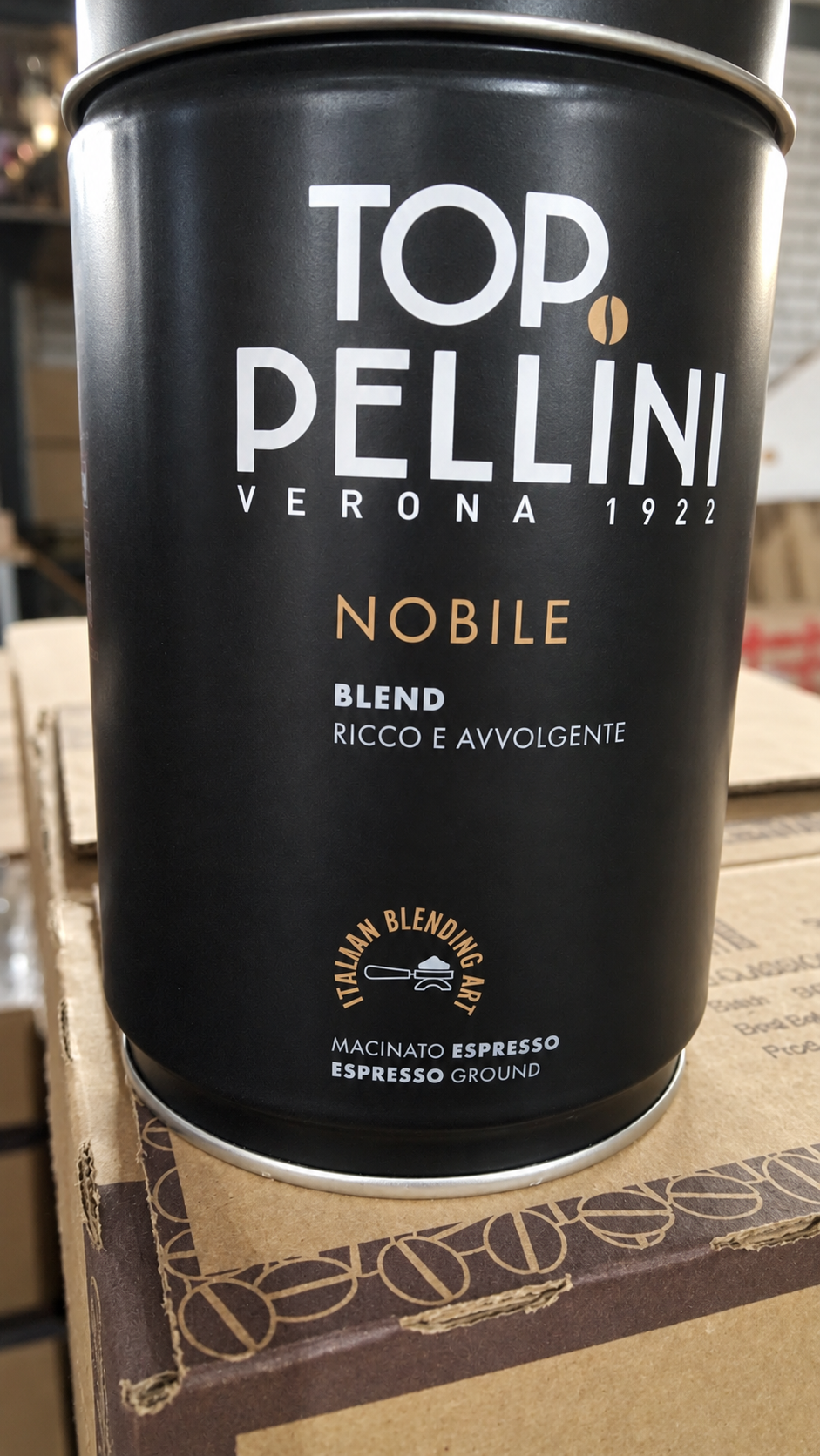 Кофе PELLINI 250г TOP NOBILE молотый, мет.банка*6шт