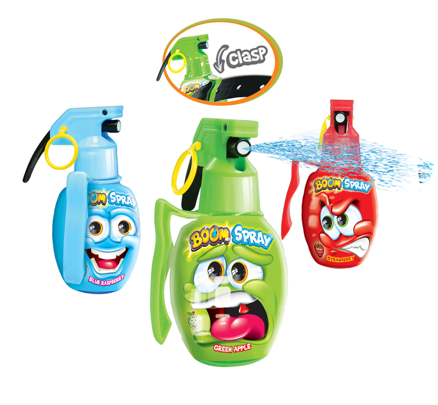 Жидкая конфета Граната Cпрей стенд Johny Bee 18шт