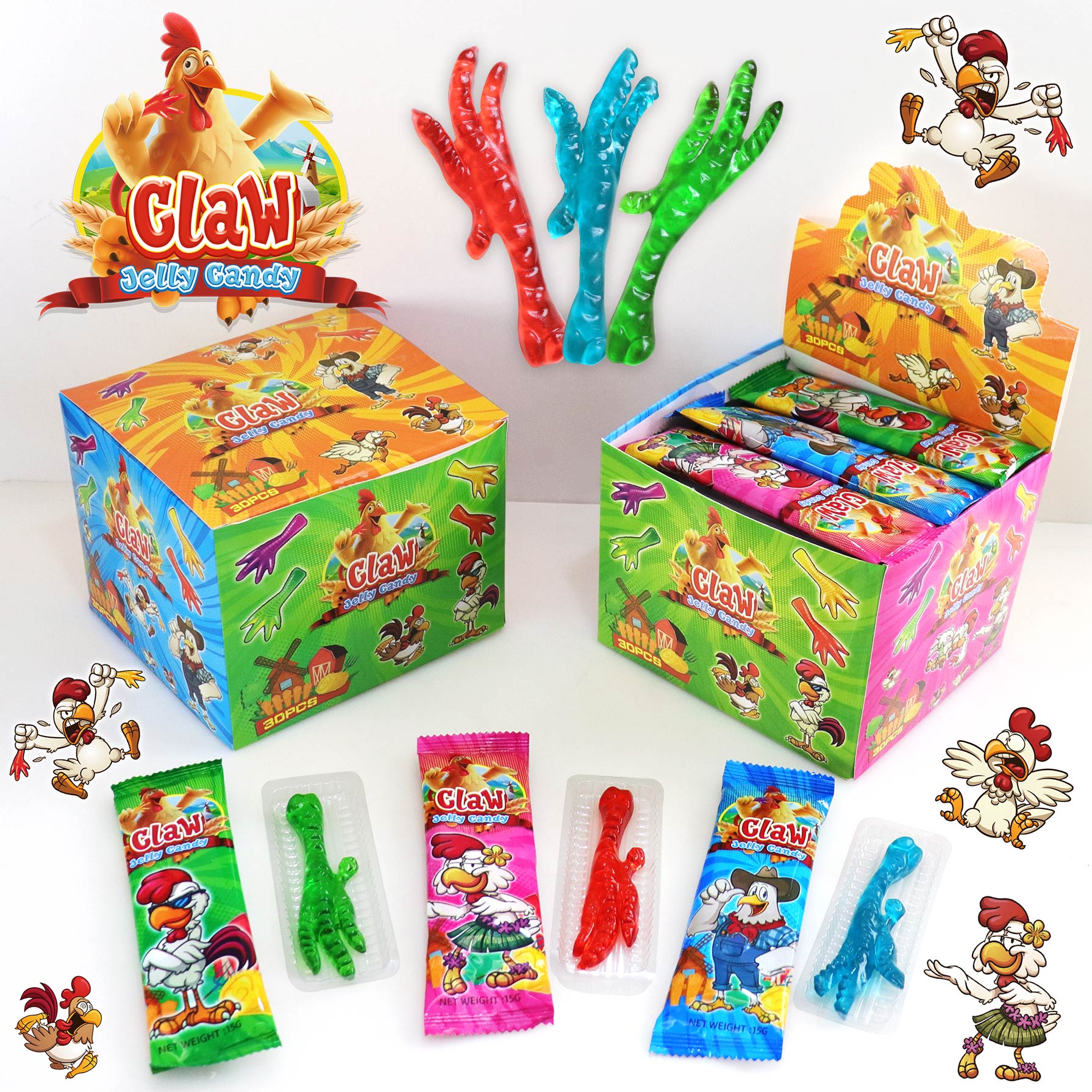 Мармелад 15г. Claw jelly candy 30шт Мармелад 15г. Claw jelly candy 30шт