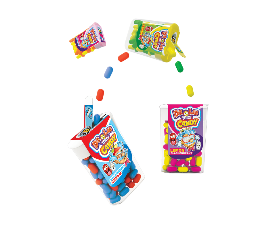 Драже Dr Lab Mini Candy стенд Johny Bee 80 шт
