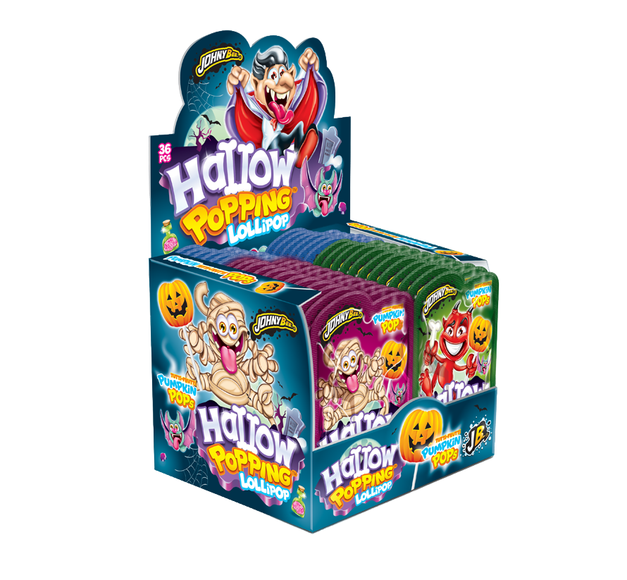 Леденец Хэллоуин с взрывной карамелью (Hallowen) Johny Bee 36 шт Леденец Хэллоуин с взрывной карамелью (Hallowen) Johny Bee 36 шт