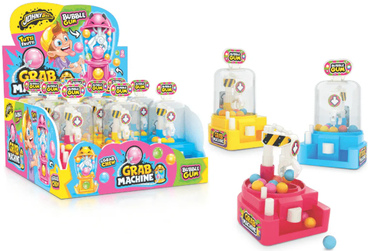 Игрушка Хваталка с жевательной резинкой внутри (Grab Machine), 9шт Johny Bee