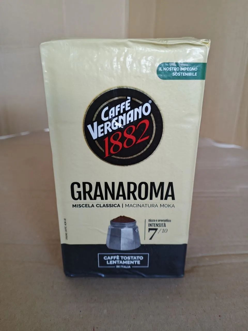 Кофе Vergnano 250г GRAN AROMA молотый, пакет *12шт