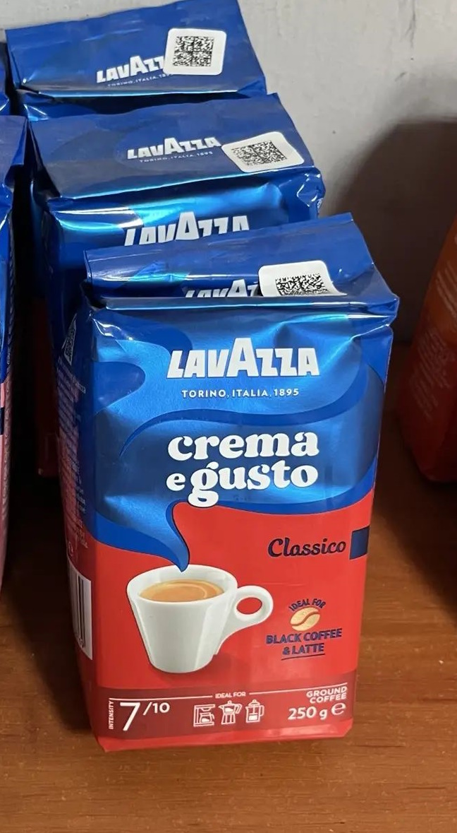 Кофе LAVAZZA 250г CREMA E GUSTO CLASSICO молотый, пакет *20шт