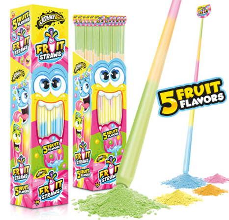 Шипучка в трубочке Fruit Starws фруктовая Johny Bee 90 шт