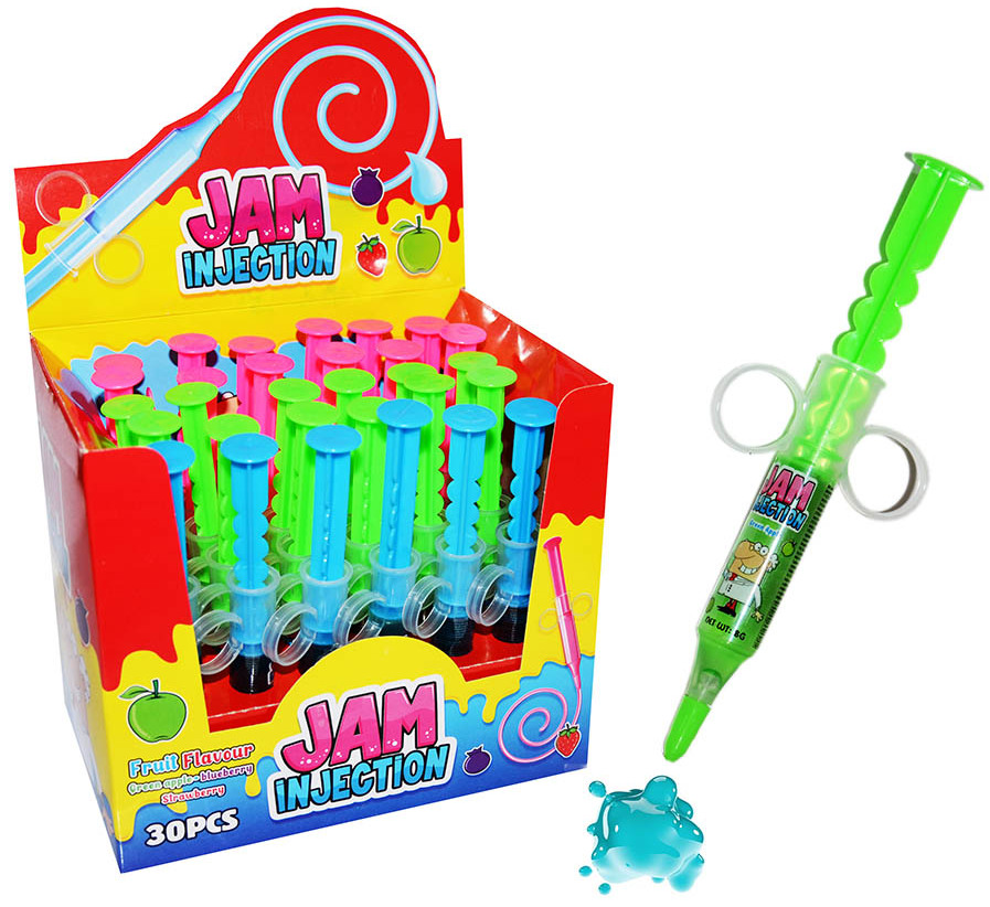 Жидкая карамель-гель Шприц Injection Jam 16*30*8г