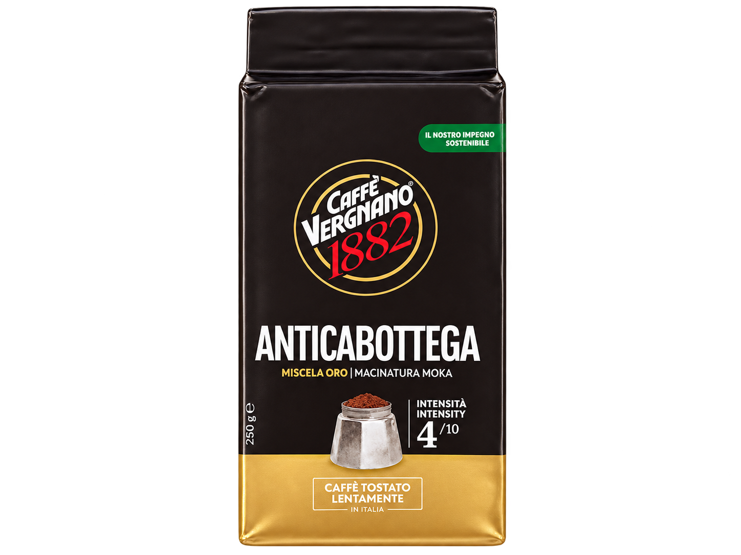 Кофе Vergnano ANTICA BOTTEGA 250г, молотый