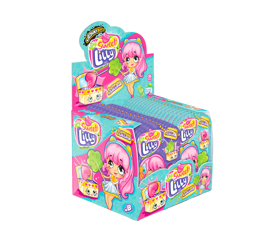 Леденец Sweet Lilly с взрывной карамелью 36 шт Johny Bee Леденец Sweet Lilly с взрывной карамелью 36 шт Johny Bee