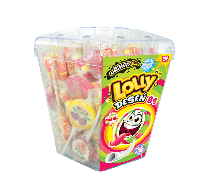 Леденец с узорами Mini shop Johny Bee 120шт*8гр Леденец с узорами Mini shop Johny Bee 120шт*8гр