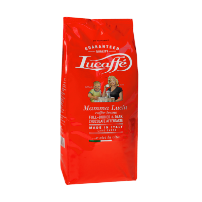 Кофе Lucaffe 1кг Mamma Lucia в зернах, пакет *12шт Кофе Lucaffe 1кг Mamma Lucia в зернах, пакет *12шт