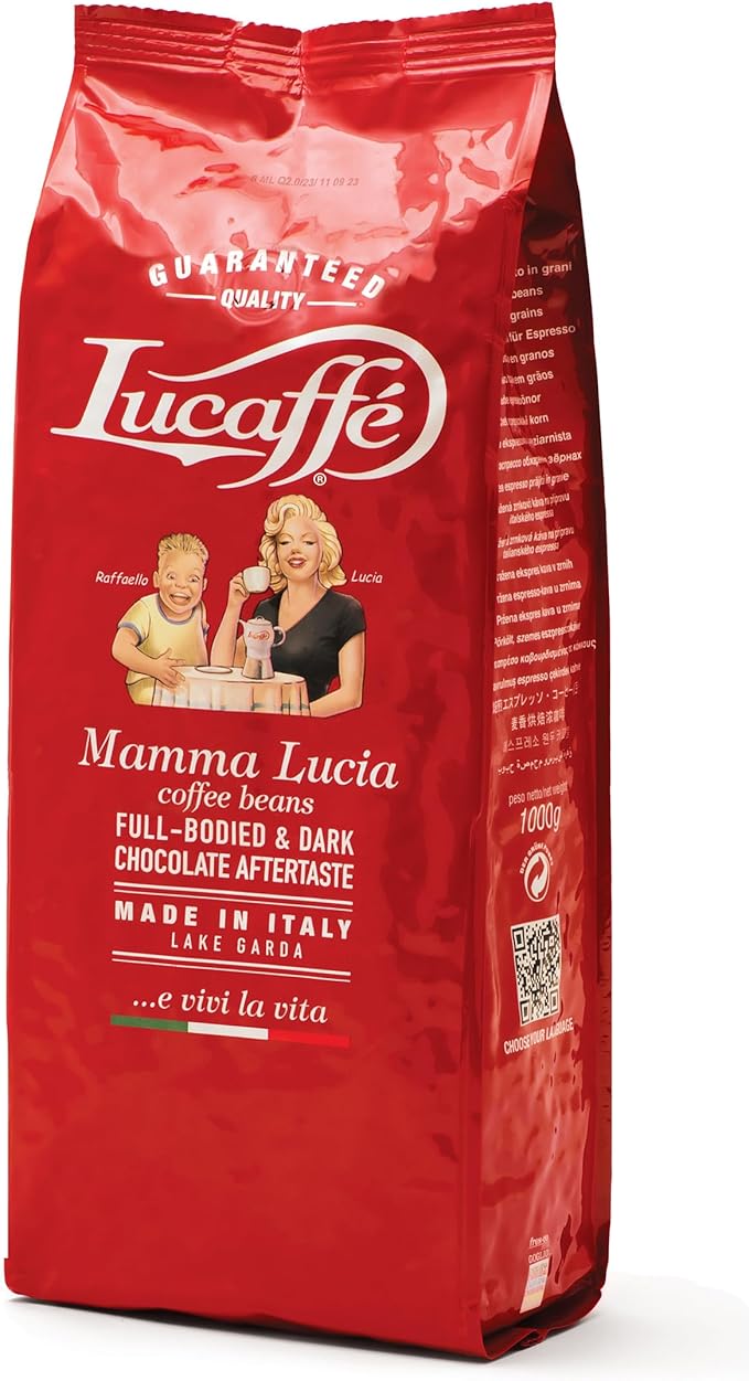 Кофе Lucaffe 1кг Mamma Lucia в зернах, пакет *12шт Кофе Lucaffe 1кг Mamma Lucia в зернах, пакет *12шт
