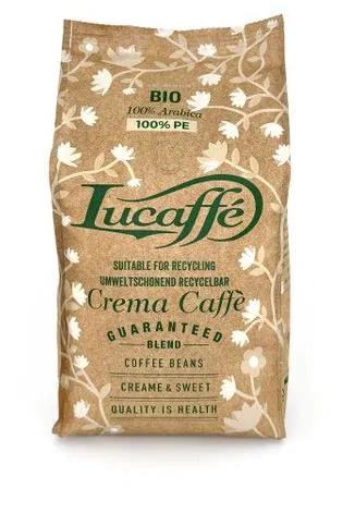 Кофе Lucaffe 500г CREMA CAFFE BIO в зернах пакет *15шт