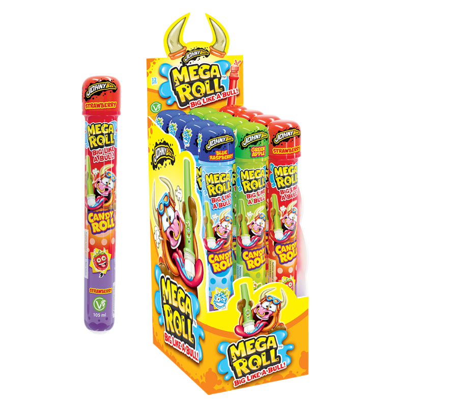 Жидкая конфета Mega Roll (ролик) 12шт 105мл Johny Bee
