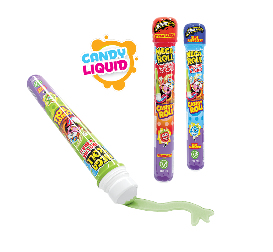 Жидкая конфета Mega Roll (ролик) 12шт 105мл Johny Bee