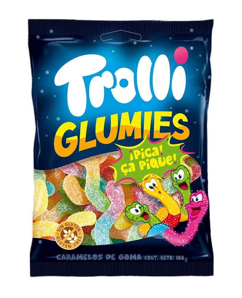 Мармелад Тролли 100г Червячки GLUMIES 12шт Мармелад Тролли 100г Червячки GLUMIES 12шт