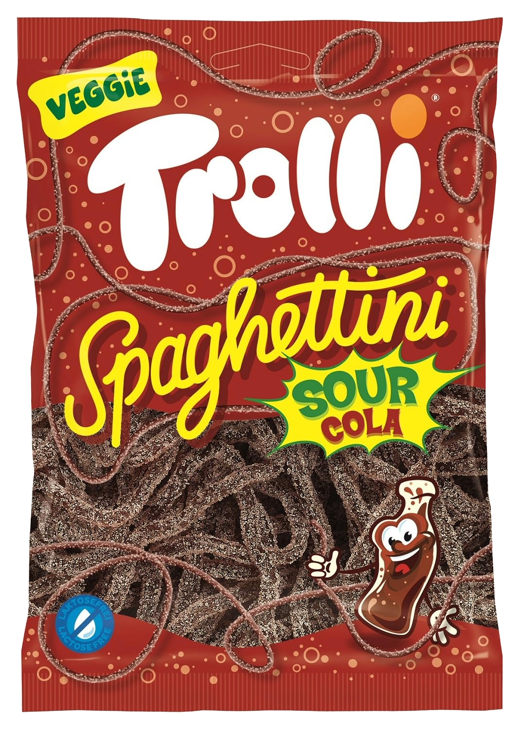 Мармелад Тролли 100г Мармеладное спагетти кислая Кола 30шт VEGAN