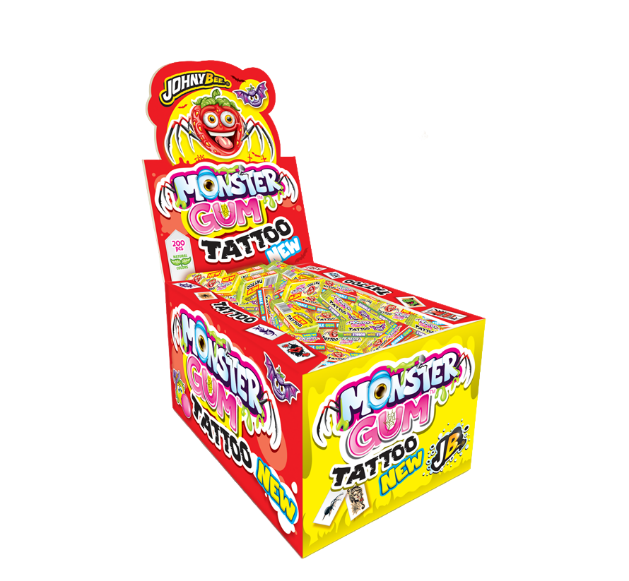 Ж. резинка Monster c Тату Johny Bee 200шт Ж. резинка Monster c Тату Johny Bee 200шт