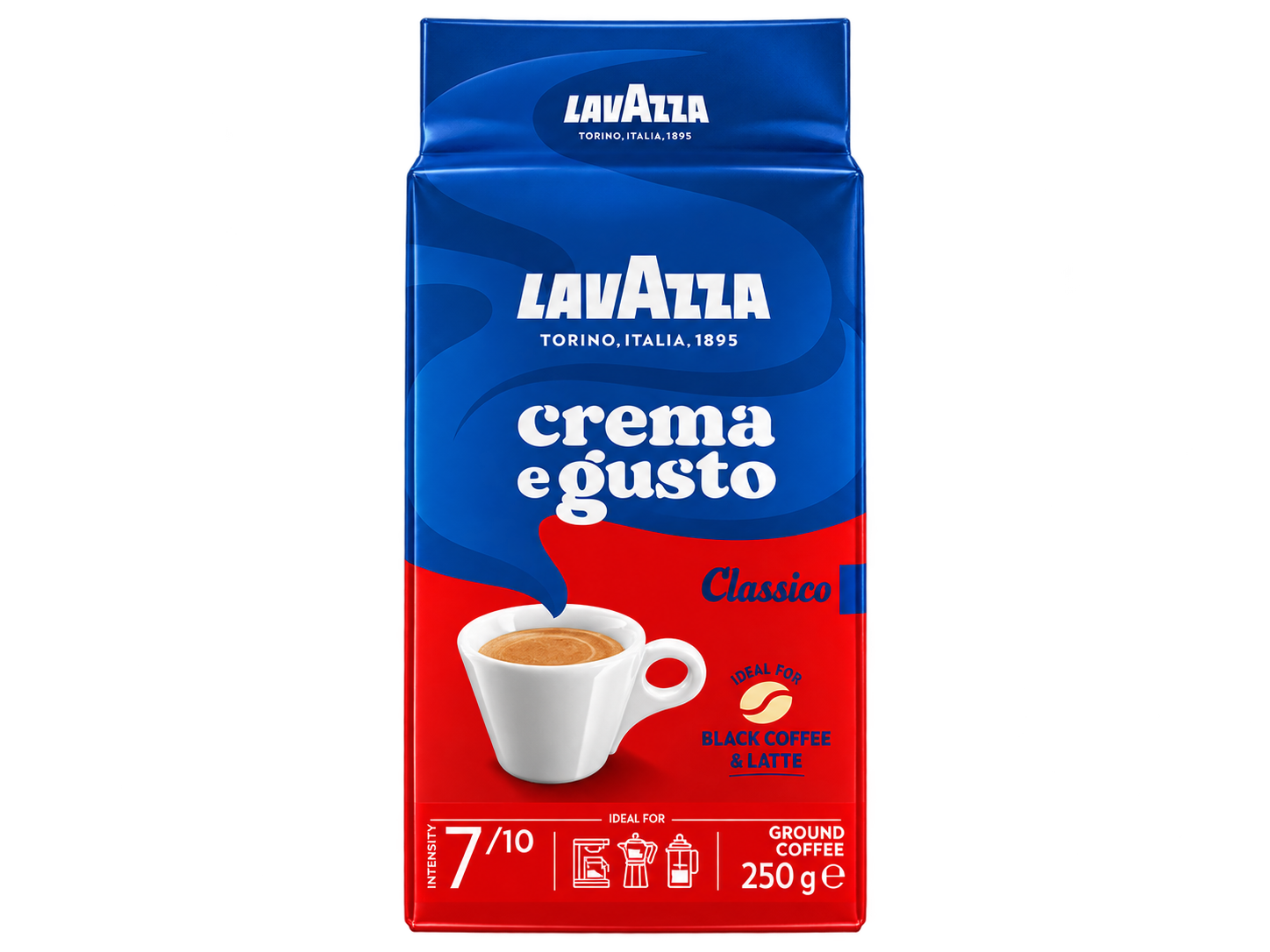 Кофе LAVAZZA CREMA E GUSTO CLASSICO молотый 250г 