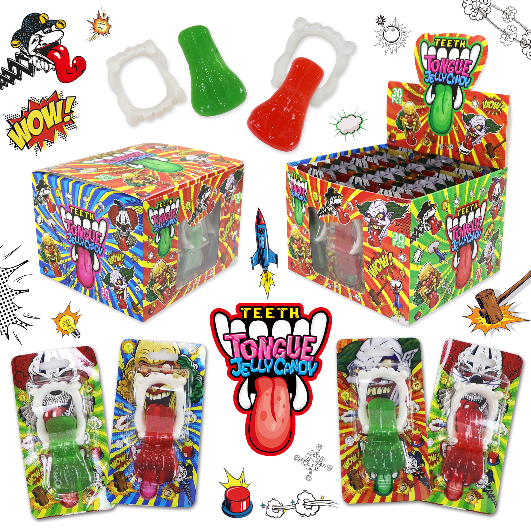 Мармелад 6г Small tongue jelly 24*30шт Мармелад 6г Small tongue jelly 24*30шт