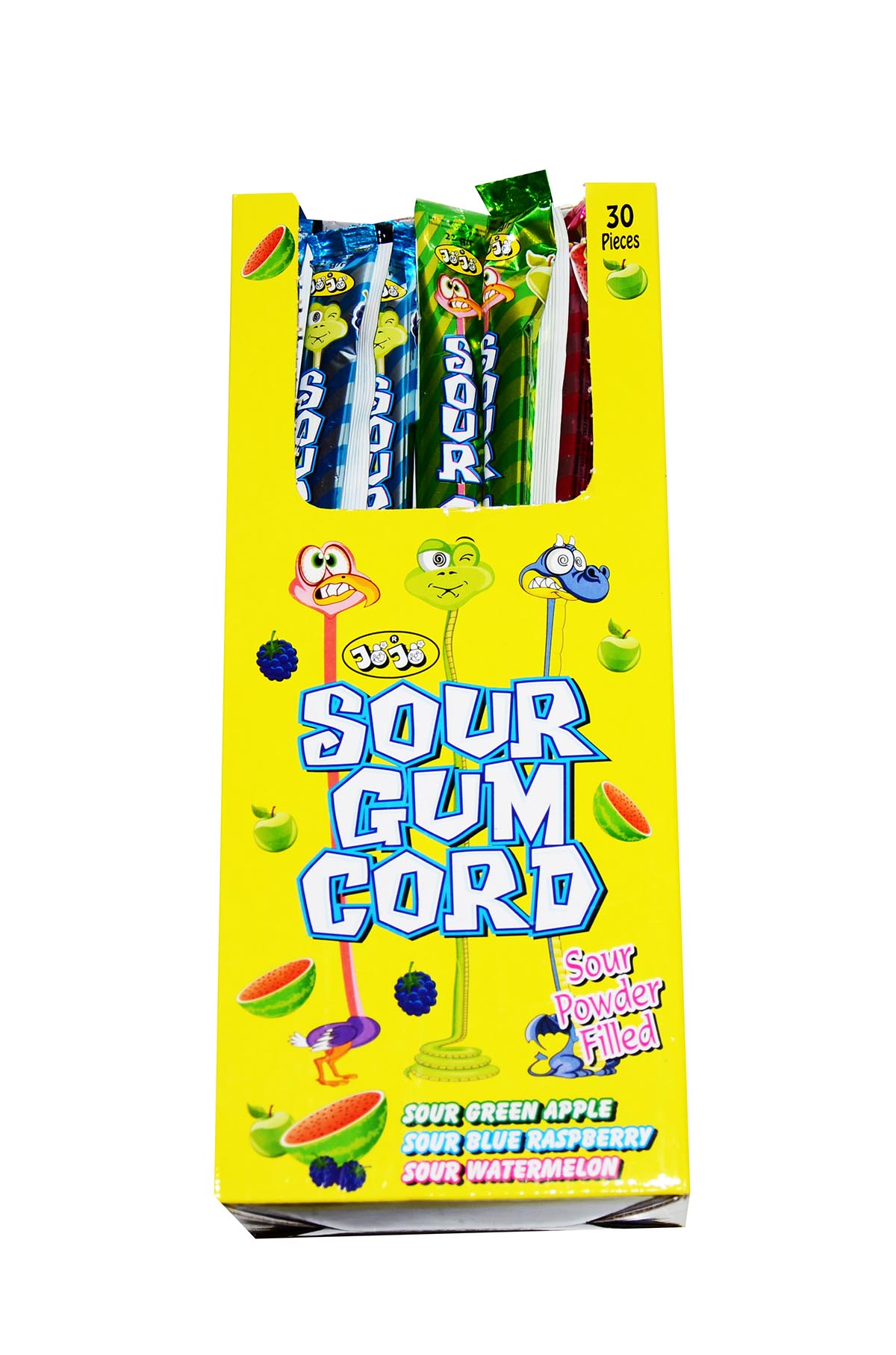 JoJo Ж. резинка Провод кислый Sour Gum cord 12*30*22 гр