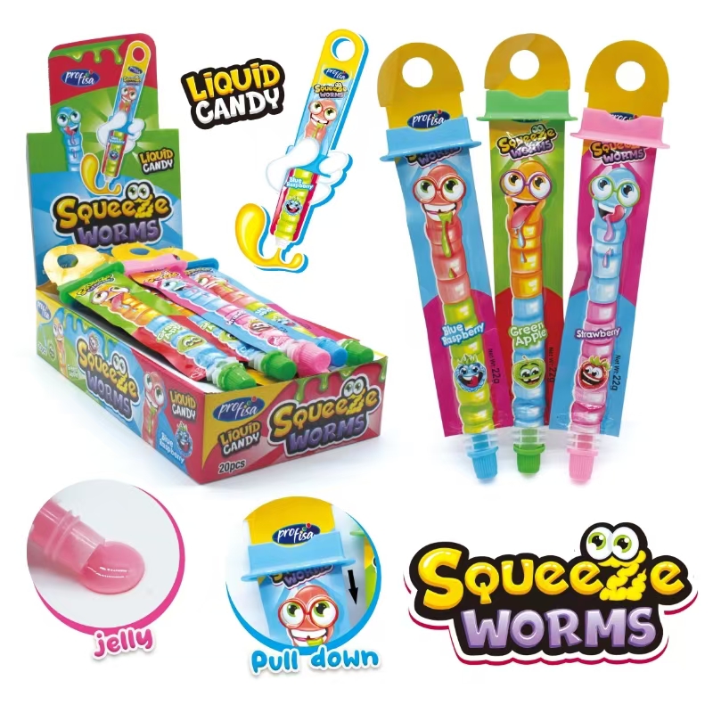 Жидкая карамель-гель 22г Squeeze Worm liquid jelly 20*20 Жидкая карамель-гель 22г Squeeze Worm liquid jelly 20*20