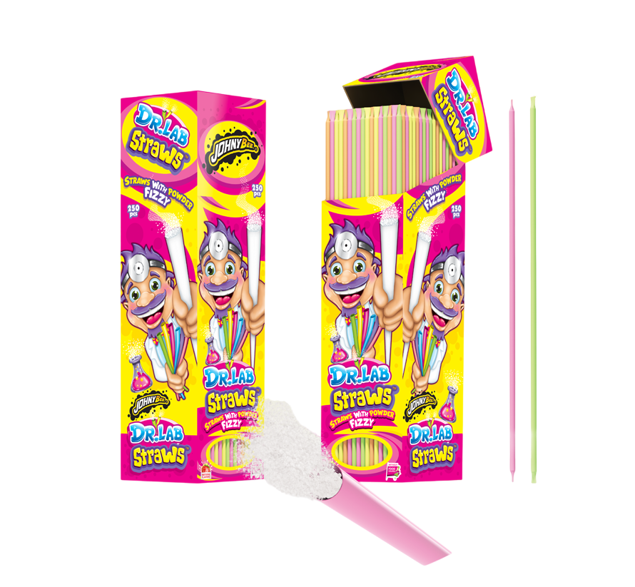 Шипучка в трубочке Dr. Lab Johny Bee 250 шт*7.5г Шипучка в трубочке Dr. Lab Johny Bee 250 шт*7.5г