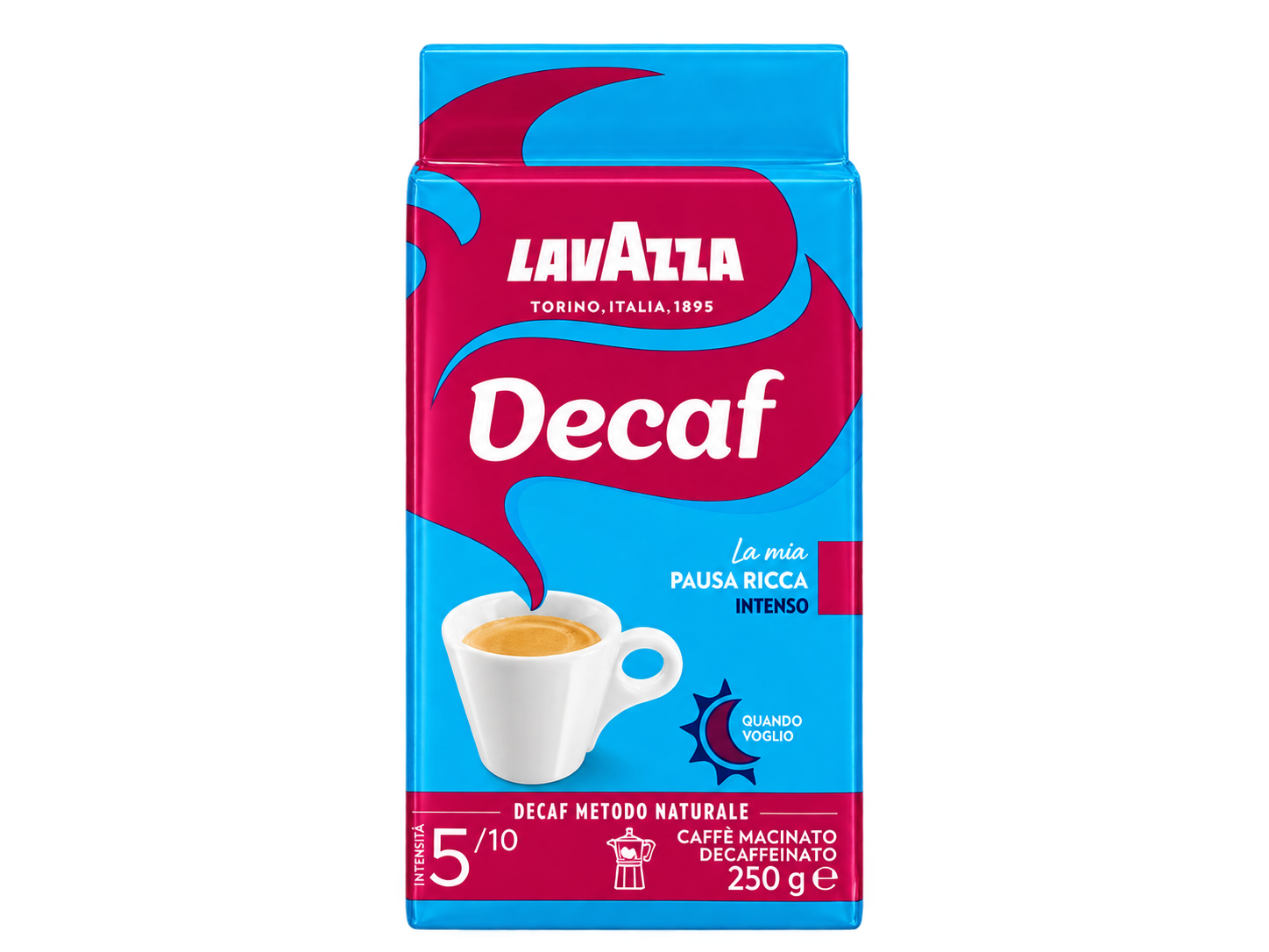 Кофе LAVAZZA 250г DEK intenso 250г 