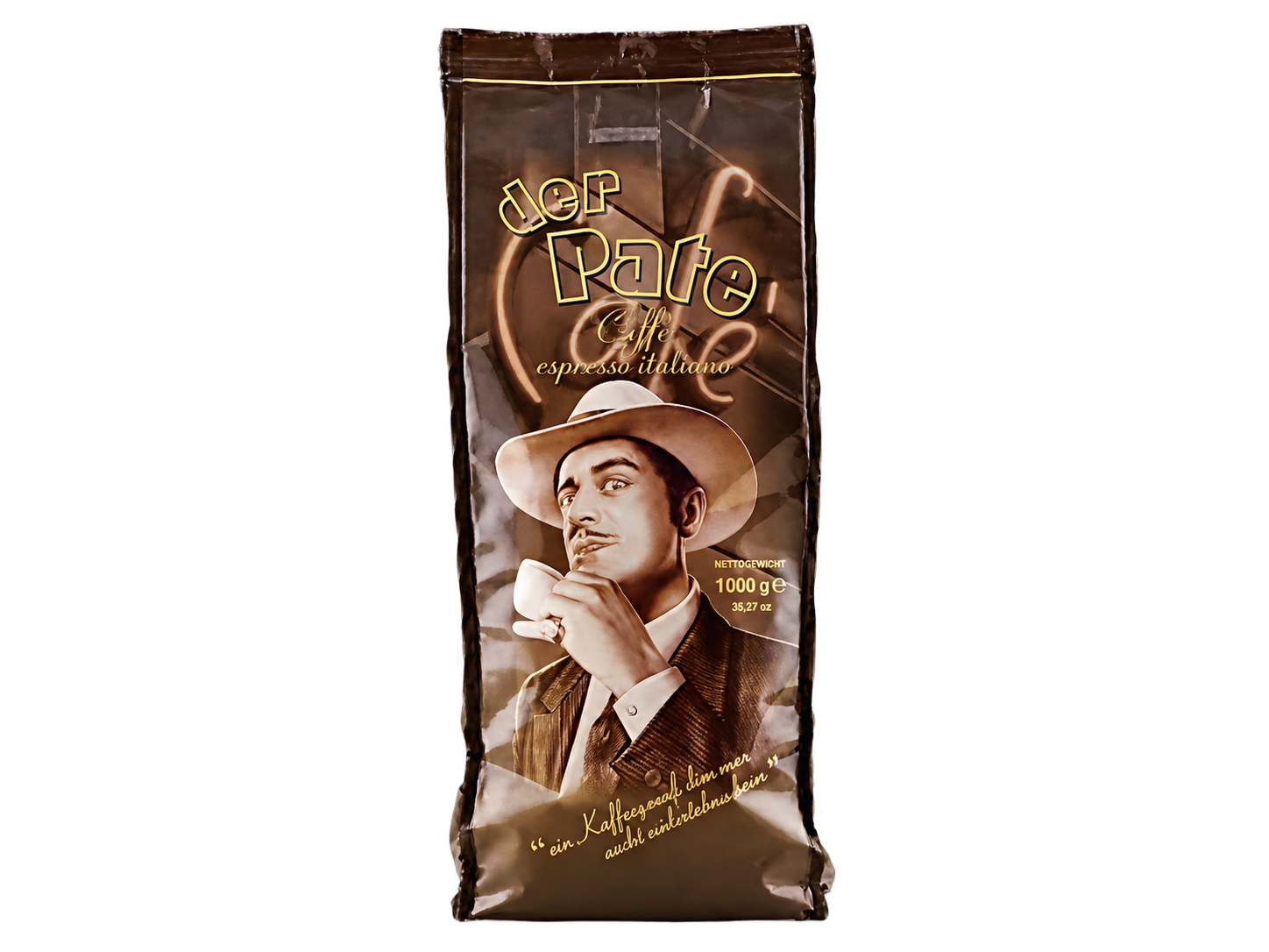 Кофе Lucaffe 1кг Der Pate в зернах, пакет *12шт