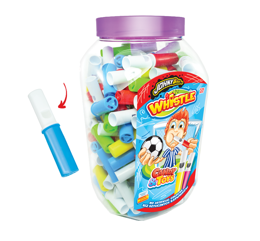 Драже Свисток Whistle Johny Bee 125 шт декстроза БЛОК