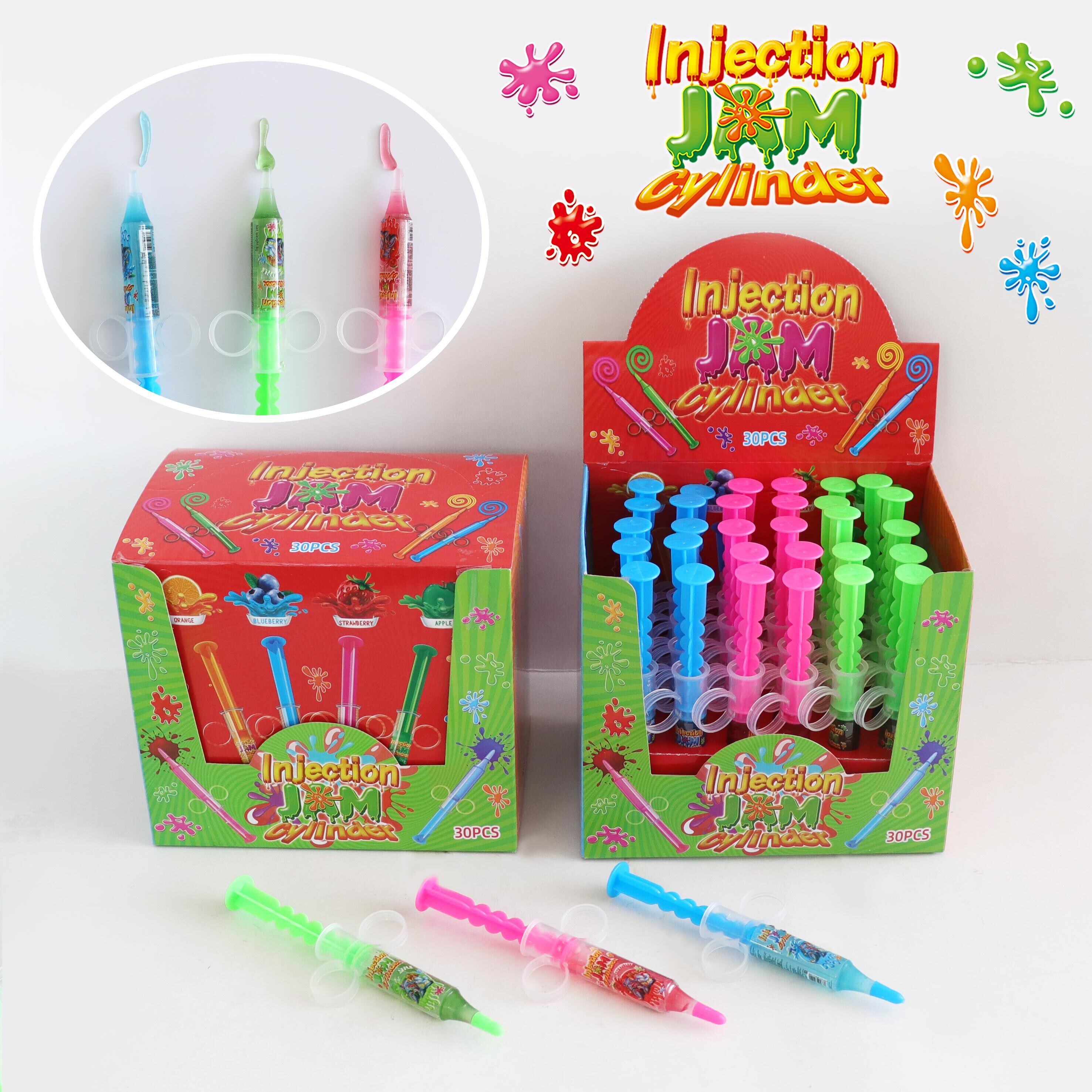 Жидкая карамель-гель Injection Jam cylinder 16*30*8г