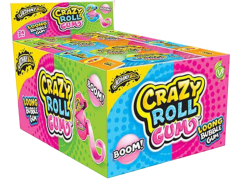 Ж. резинка Рулетка Crazy Roll 4 вкуса арбуз,клубника,яблоко,ежевика Johny Bee 24шт Ж. резинка Рулетка Crazy Roll 4 вкуса арбуз,клубника,яблоко,ежевика Johny Bee 24шт