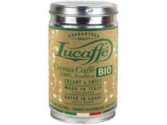 Кофе Lucaffe 250г BIO в зернах, мет.банка *12шт