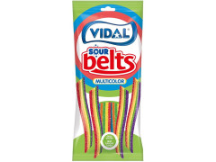 VIDAL Мармелад STIXI 90г Ремень Радуга Кислый (Sour Rainbow Belts) 14 шт