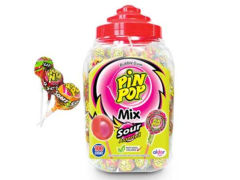 Леденец ALDOR Pin Pop Кислый (Sour) ассорти 100*17 гр. с жвачкой Johny Bee
