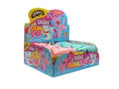 Леденец в пистолете Shark Gun Pop 12шт Johny Bee