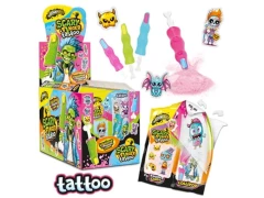 Леденец Палец с пудрой+тату (Scary Finger) 18шт, Johny Bee