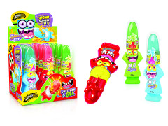 Жидкая конфета-гель + леденец Mr Squeezy Pop, 12шт Johny Bee Жидкая конфета-гель + леденец Mr Squeezy Pop, 12шт Johny Bee
