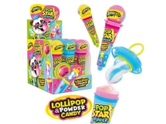 Леденец Dip n Lick с пудрой Pop Star Dipper, Johny Bee 12 шт