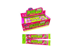 Жевательная конфета Zombie/Kuziziu chews sour strawberry кислая Клубника 24шт*20гр