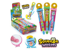 Жидкая карамель-гель 22г Squeeze Worm liquid jelly 20*20