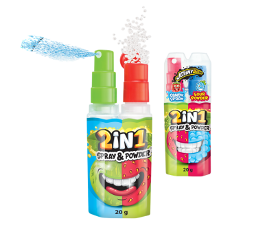 Жидкая конфета-спрей и пудра 2-в-1 24 шт JohnyBee