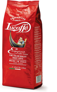 Кофе Lucaffe 1кг Exquisit в зернах, пакет *12шт Кофе Lucaffe 1кг Exquisit в зернах, пакет *12шт