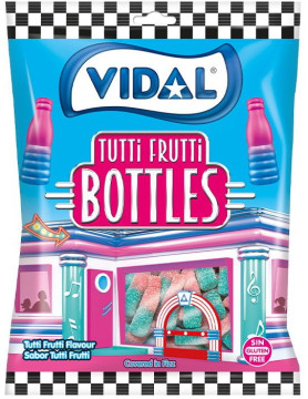 VIDAL Мармелад 90г Бутылочки Тутти-Фрутти 14шт VIDAL Мармелад 90г Бутылочки Тутти-Фрутти 14шт