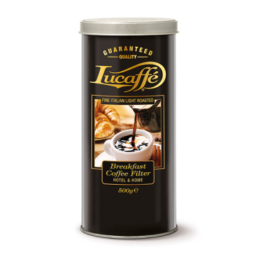 Кофе Lucaffe 500г Breakfast Coffee молотый, мет.банка *6шт