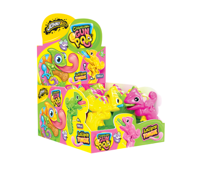 Леденец в пистолете Chameleon Gun Pop 12шт Johny Bee Леденец в пистолете Chameleon Gun Pop 12шт Johny Bee