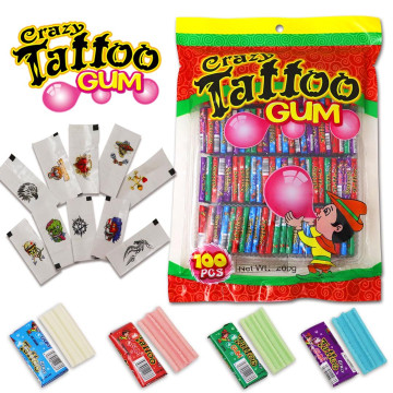 Ж.резинка (брусок) TATTOO Crazy 100шт 2,6 гр Ж.резинка (брусок) TATTOO Crazy 100шт 2,6 гр