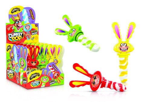 Леденец крутящийся Donkey pop Johny Bee 16 шт